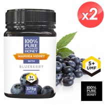 【紐西蘭恩賜】藍莓麥蘆卡蜂蜜UMF5+2瓶(375公克*2瓶)