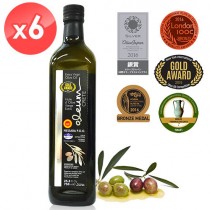 【 Oleum Crete】奧莉恩頂級冷壓初榨橄欖油*6瓶(750ml)