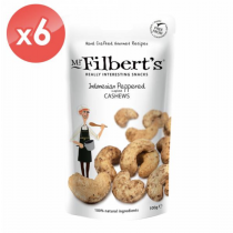 【MR. FILBERT’S】印尼黑胡椒腰果6包組 (100公克*6) /英國原裝/非油炸
